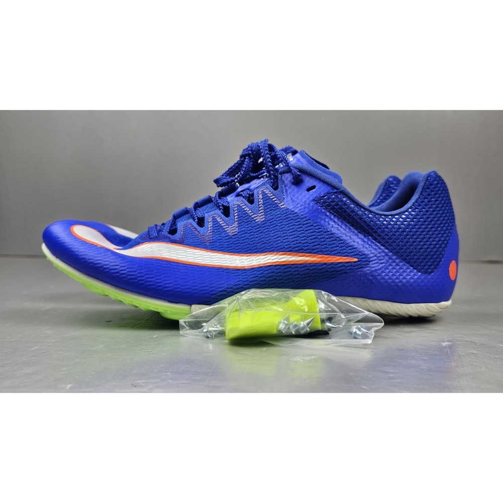 Nike Zoom Rival Sprint Track Spikes Mens 9 Blue Orange DC8753-401 NWOB